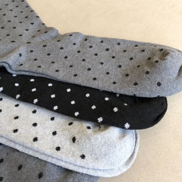 6 Pairs Men's Socks. Cotton Blend Crew Dress Polka Dots Socks, - Picture 7 of 10